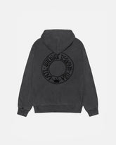 BUANA ZIP HOODIE PIGMENT DYED BLACK