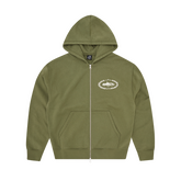 SUPERIOR ROYALE ZIP HOODIE OLIVE