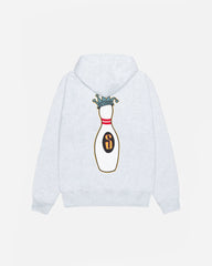 STUSSY KINGPIN ZIP HOODIE WHITE