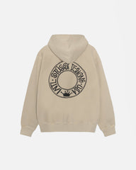 STUSSY BUANA ZIP HOODIE PIGMENT DYED KHAKI