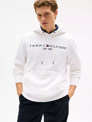 Tommy Hilfiger Embroidered Logo White Hoodie