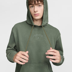 Vintage Wash Lightweight Green Hoodie
