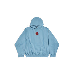 Men’s Taped Balenciaga Back Hoodie Medium Fit in Grey Blue