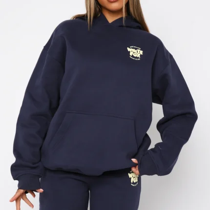 With Love For You Oversized Hoodie Navy