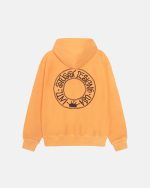 BUANA ZIP HOODIE PIGMENT DYED ORANGE