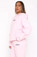 With Love In The Moment Oversized Hoodie Pink