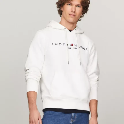 Embroidered Tommy Logo Hoodie