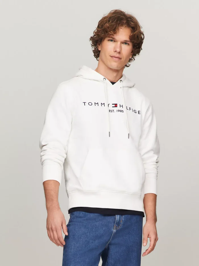 Embroidered Tommy Logo Hoodie