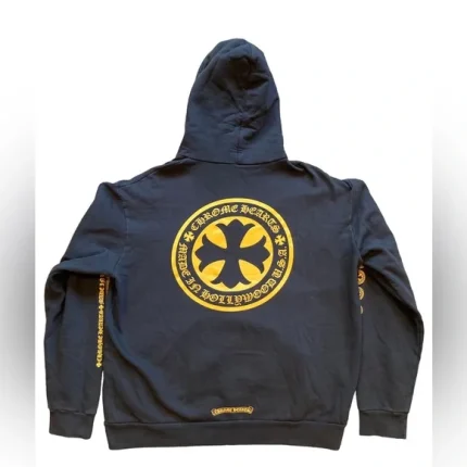 CHROME HEARTS Hoodie Yellow Stamp