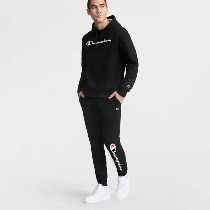 Powerblend Black Hoodie Full Script Logo