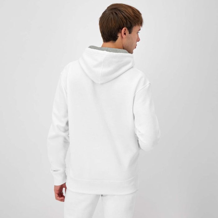 Powerblend White Hoodie Small Script Logo