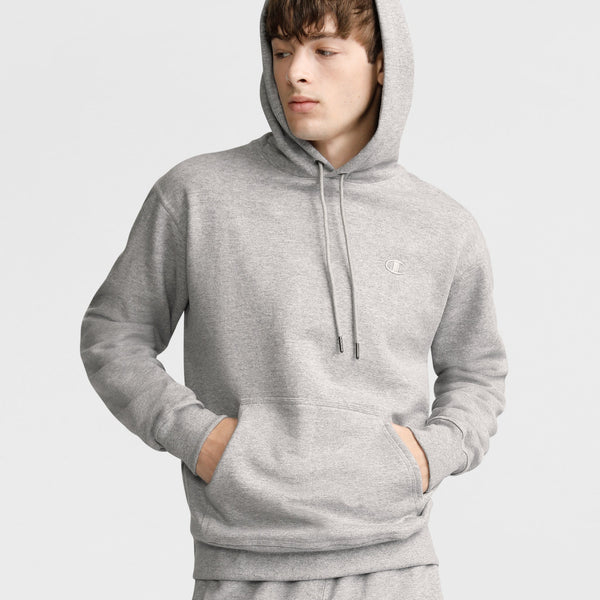 Powerblend Grey Hoodie C Logo