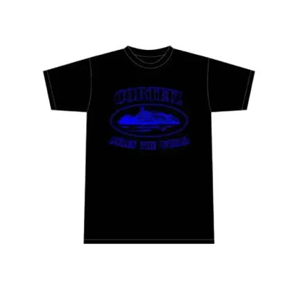 Corteiz Alcatraz T-Shirt Black/Blue