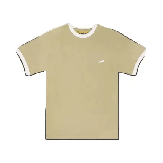 Corteiz Allstarz Ribbed T-Shirt In Light Khaki