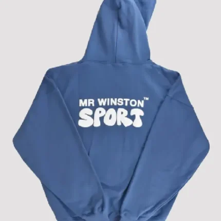 Mr Winston Blue Slate Puff Hoodie