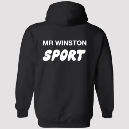 Mr Winston Merch Logo Hoodie Sweatshirt – Black