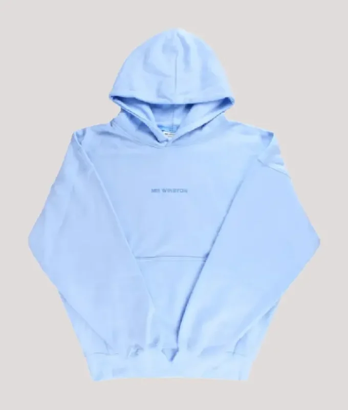 Mr Winston Powder Blue Puff Hoodie