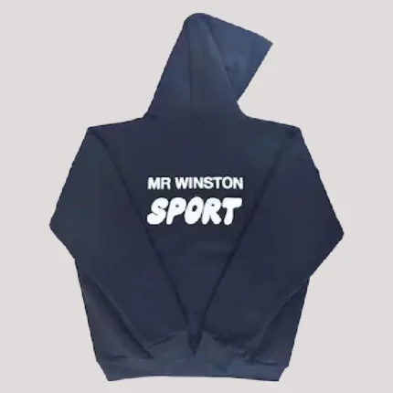 Mr Winston Puff Hoodie Sweatshirt – Navy