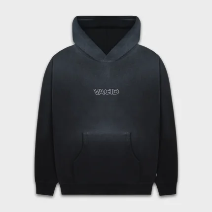 Outline Hoodie Sprayed Black front