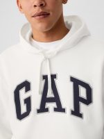 VintageSoft Arch Logo White Hoodie