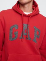 VintageSoft Arch Logo Red Hoodie